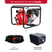 Bianco Vulcan BIA-MH215SHP fire pump bundle with 1.5 inch fire hose kit and large pump dust cover