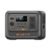 A photo of a Bluetti premium 100v2 1800w power station facing on a left side angle with a white background