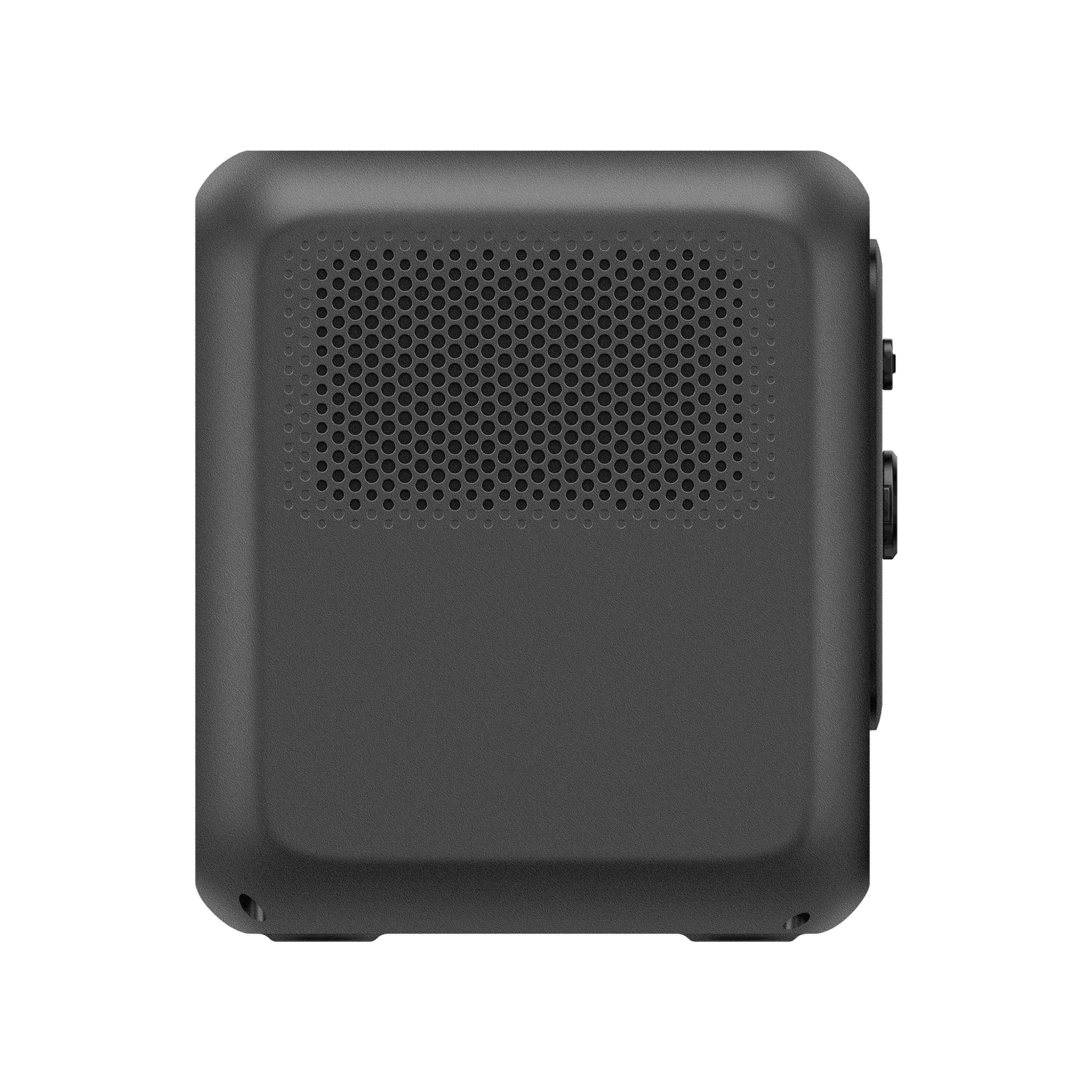 A photo of a Bluetti premium 100v2 1800w power station facing side on with a white background