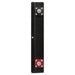 Edge-on view of the Custom Lithium 100Ah Ultra Slim lithium battery showing how thin the 55mm case is.