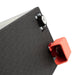 Close-up of the M8 terminal posts on the Custom Lithium 200Ah Slim lithium battery.