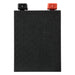 Angled view of the Custom Lithium 230Ah Compact lithium battery showing the case profile and terminal posts.