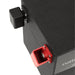 Close-up of the M10 terminal posts on the Custom Lithium 460Ah Caravan lithium battery.