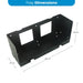 Dimension diagram of the Amptron Type F mounting tray, measuring 485mm long with 183mm and 174mm sides