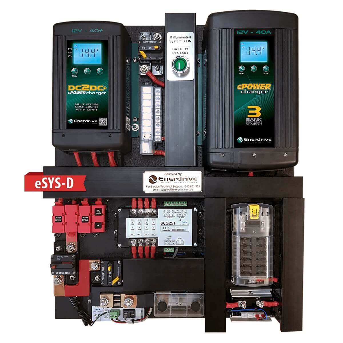 eSYS-D Off Grid Power System Main Photo on a white background