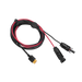 ecoflow XT60 to Solar black and red colored cable in transparent background