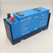Amptron 12V 100Ah Slimline BluEdge battery fitted into the Type B aluminium mounting tray