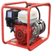 Honda 7.5kVA 3 Phase Generator side front on a transparent background
