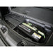 Custom Lithium dual battery installed in the wet area of a Next Gen Ford Everest with the jack and tool holder still in place.