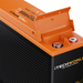 iTechWorld 100SX Slimline Deep Cycle Lithium Battery top corner on a transparent background