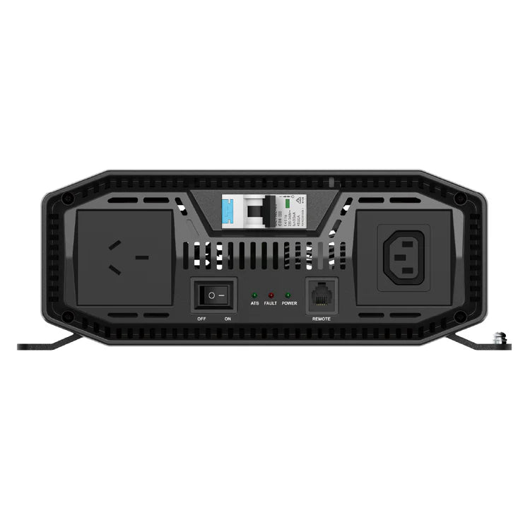 A photo showing the under side of an iTechWorld 2000W pro power inverter