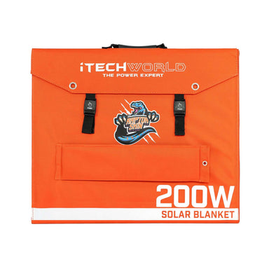 iTechWorld 200W Portable Solar Blanket on a white background