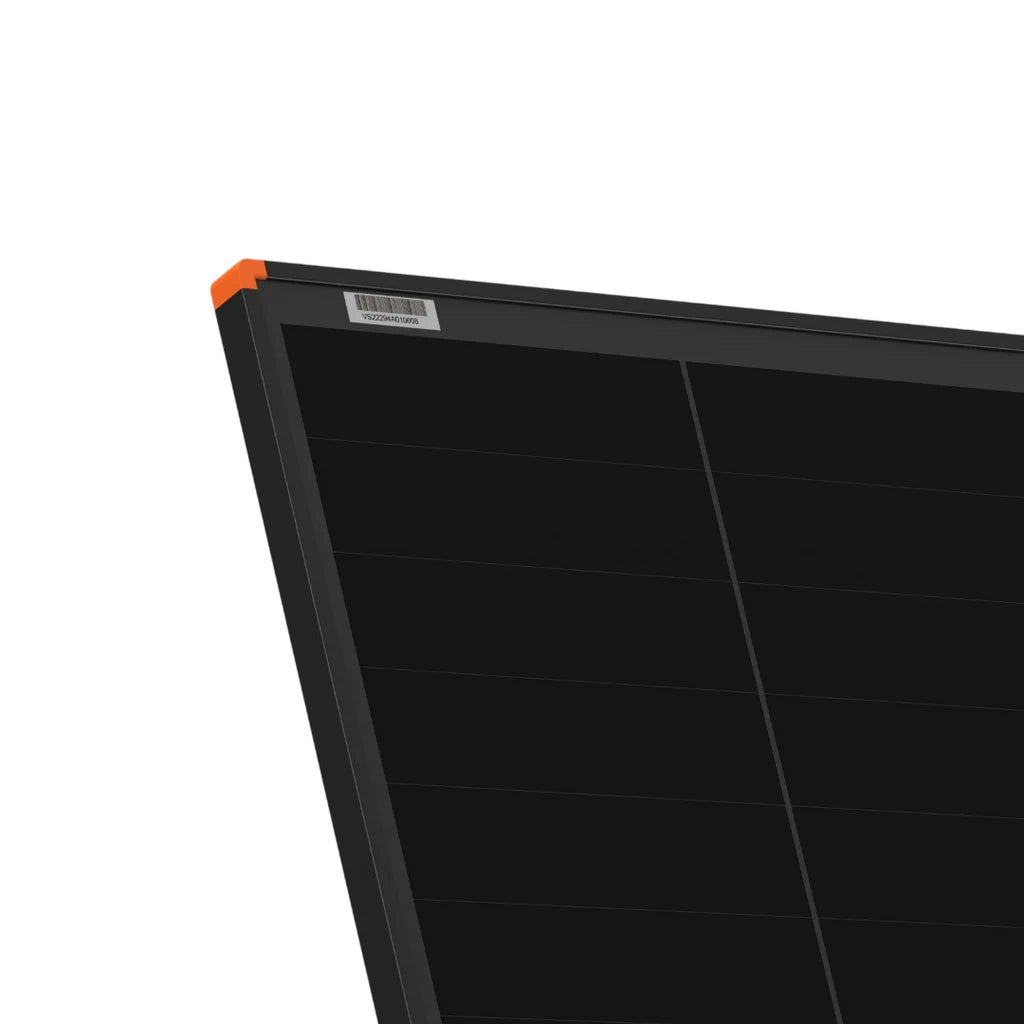 iTechWorld 22V 170W Solar Panel corner side view left on a white background