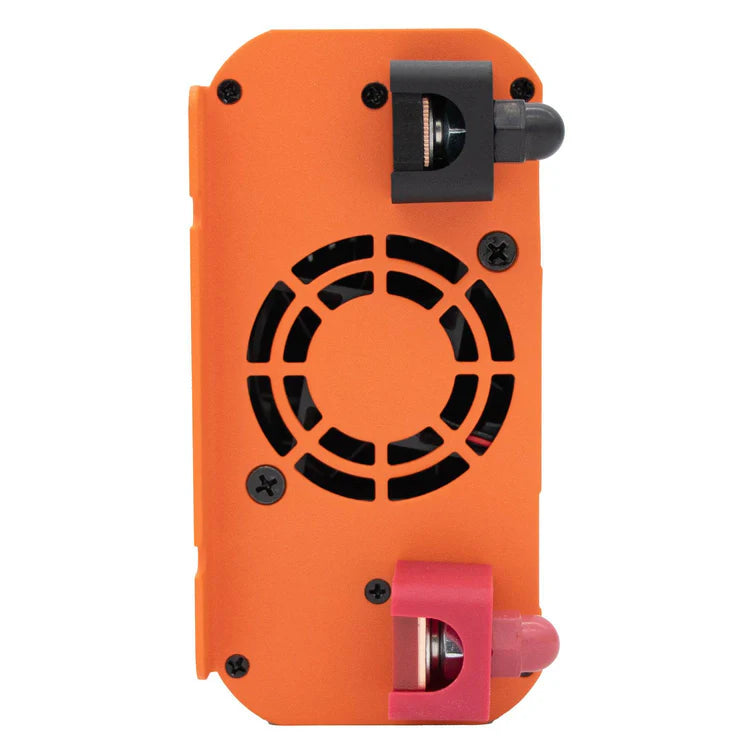 A photo of an iTechWorld 400w Power Inverter showing the top fan component of the device.