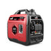 A photo of an iTechWorld Redback RB 3.5 3500W Portable Inverter Generator side on.