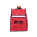 A photo of a red itech 3500w portable generator cover facing front on.