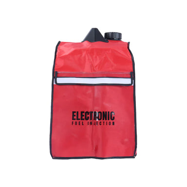 A photo of a red iTechWorld redback 4500w generator cover sitting front on.