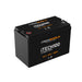 iTech 100Ah Deep Cycle Battery slightly angled to the right on a white background
