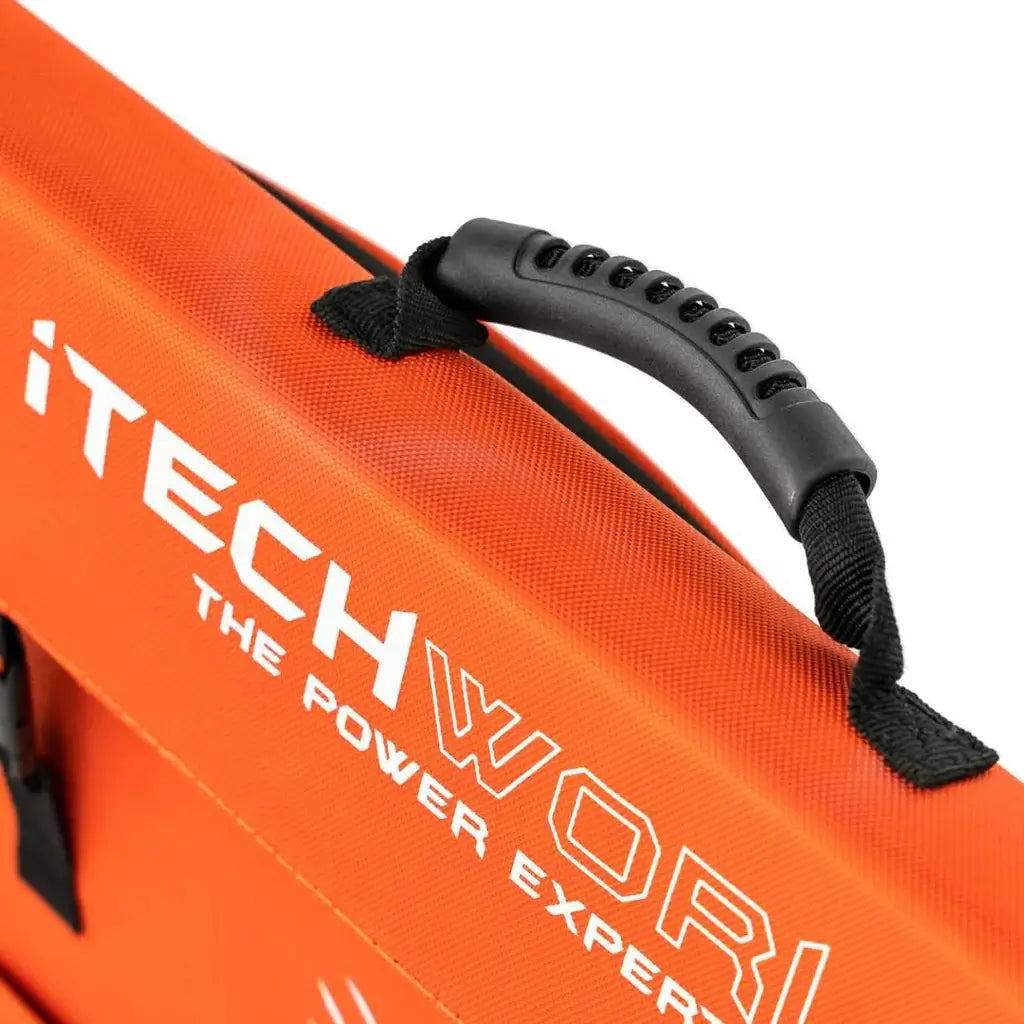 iTech 100W Solar Blanket Handle on a white background