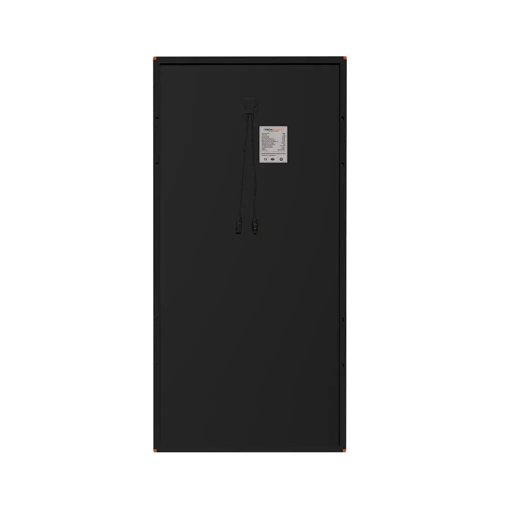 iTech 250W Solar Panel Vertical on a white background