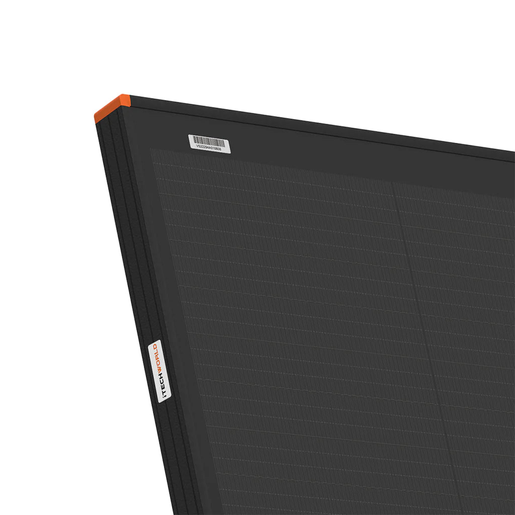 iTech 27V 150W Solar Panel corner on a white background