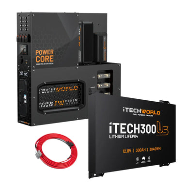 iTech 300Ah ultra slim Power Core Main Photo on a white background