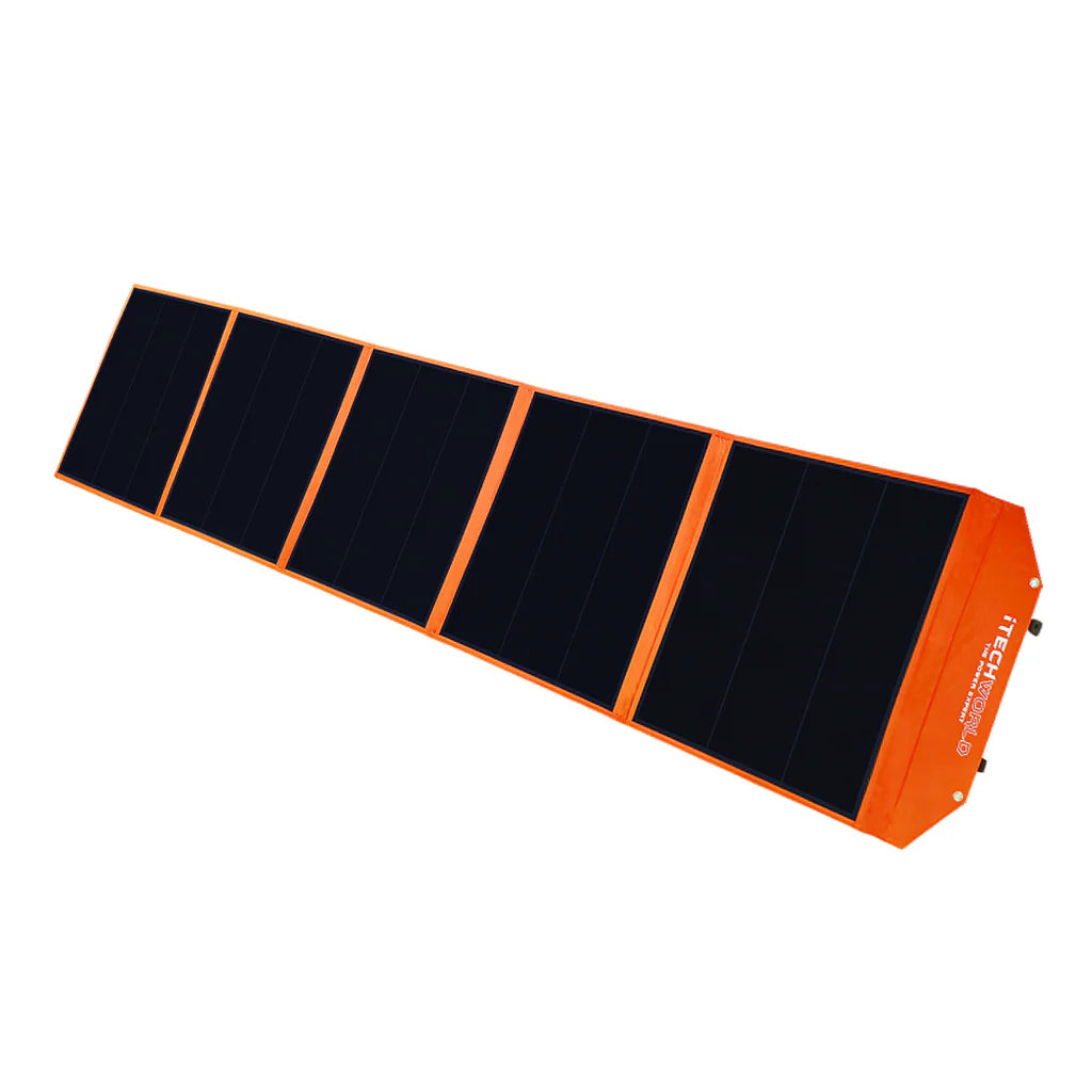iTech 400W Solar Blanket Black and orange on a white background