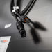 iTech 42V 150W Solar Panel wire connector on a black panel