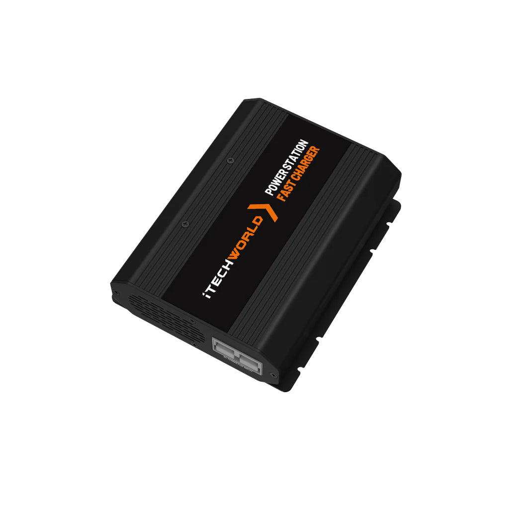 iTech 48v charger top slighly angled on a white background
