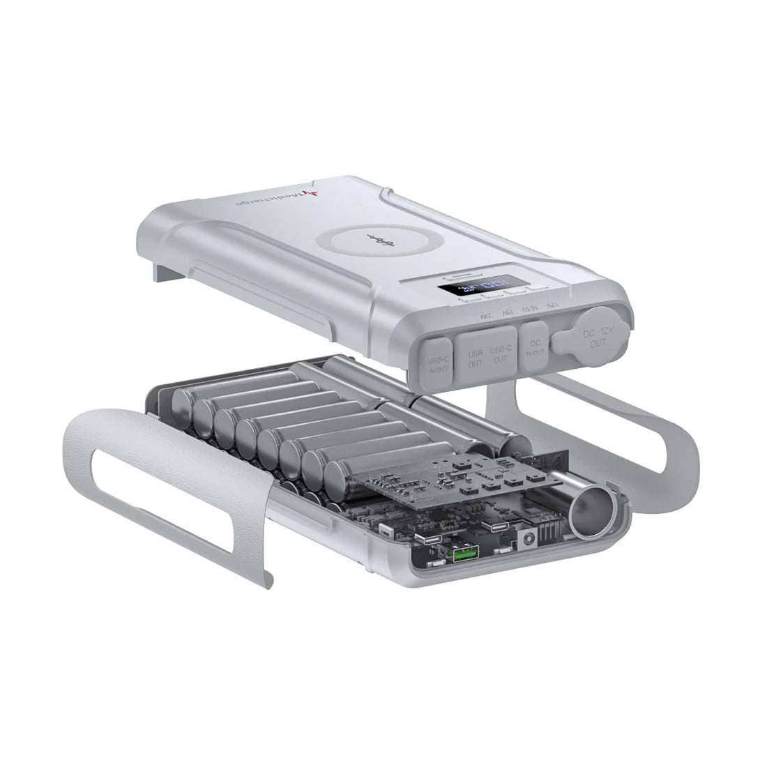 iTech Cpap battery internals on a white background