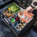 In the photo iTechWorld iFrost 40L Portable Camping Fridge/Freezer with many food and vegetables inside the fridge