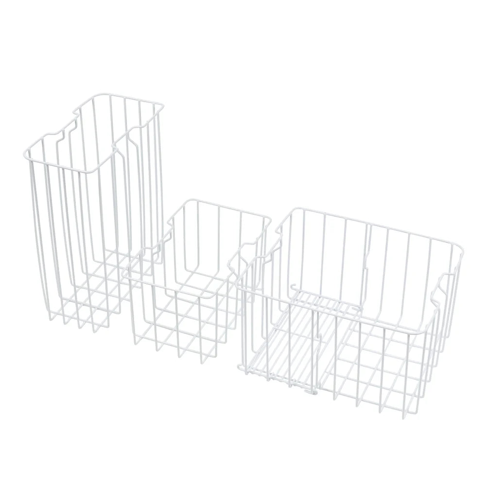 myCOOLMAN Dual Zone 69L Fridge & Freezer CCP69DZ-baskets-only in white background