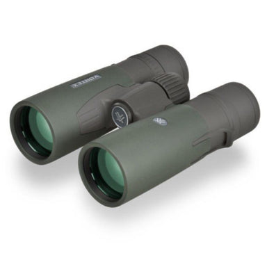 Vortex Diamondback HD binoculars at an angle showing objective lenses