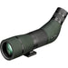 Viper 15-45x65 Angled Scope front left view showing the angled eyepiece and green armoured body