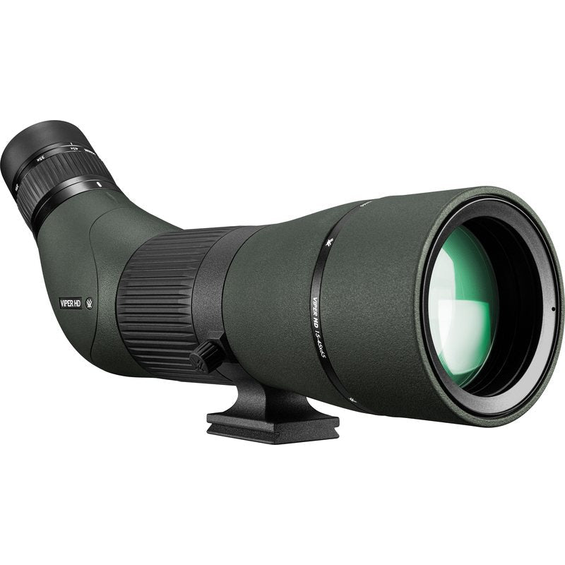 Viper HD 15-45x65 Angled Spotter front right view showing the helical focus ring