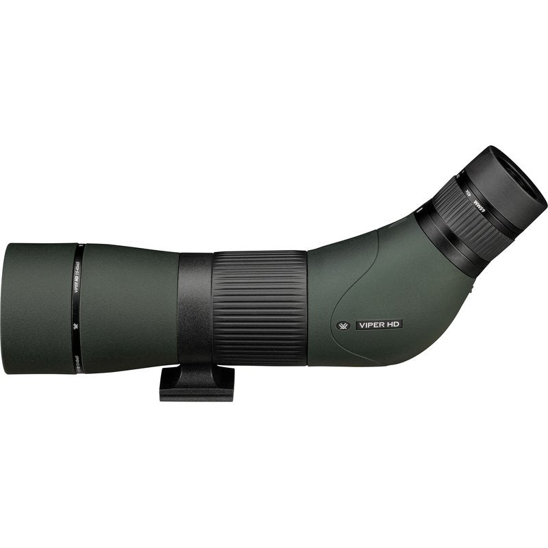 Viper 15-45x65 Angled Scope left side profile showing the rotating tripod collar