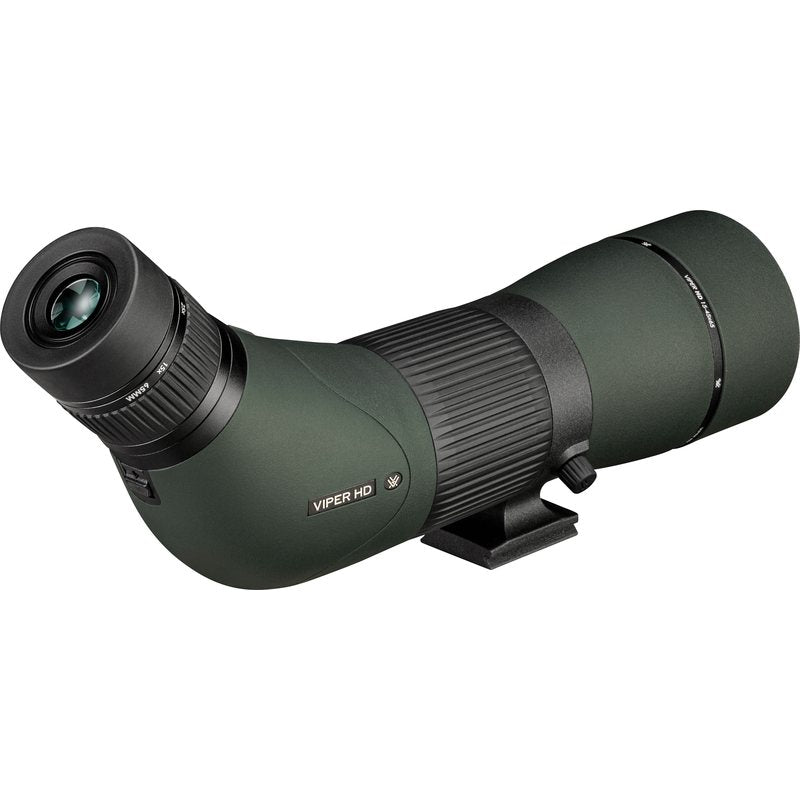 Viper HD 15-45x65 Angled Spotter rear view showing the twist-up eyecup and magnification ring