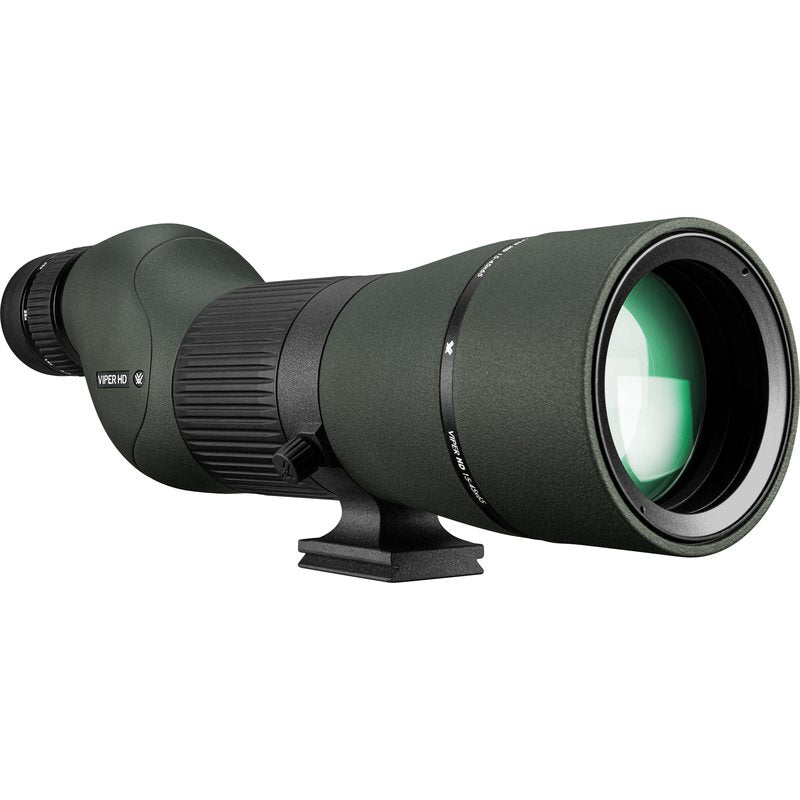 Viper HD 15-45x65 Straight Spotter front right view showing the helical focus ring