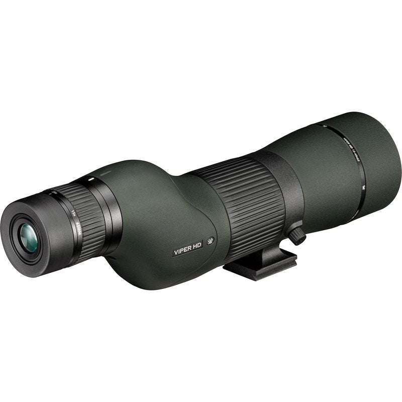 Viper HD 15-45x65 Straight Spotter rear view showing the twist-up eyecup and magnification ring