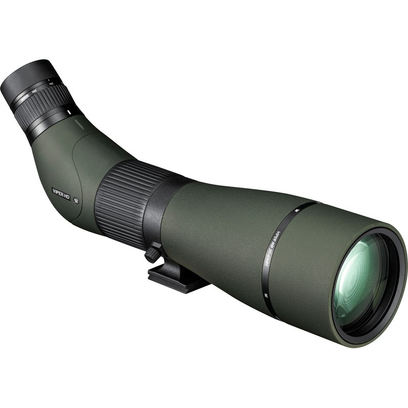 Viper HD 20-60x85 Angled Spotter front right view showing the helical focus ring