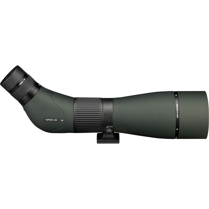 Viper 20-60x85 Angled Scope right side profile showing the built-in sunshade extended