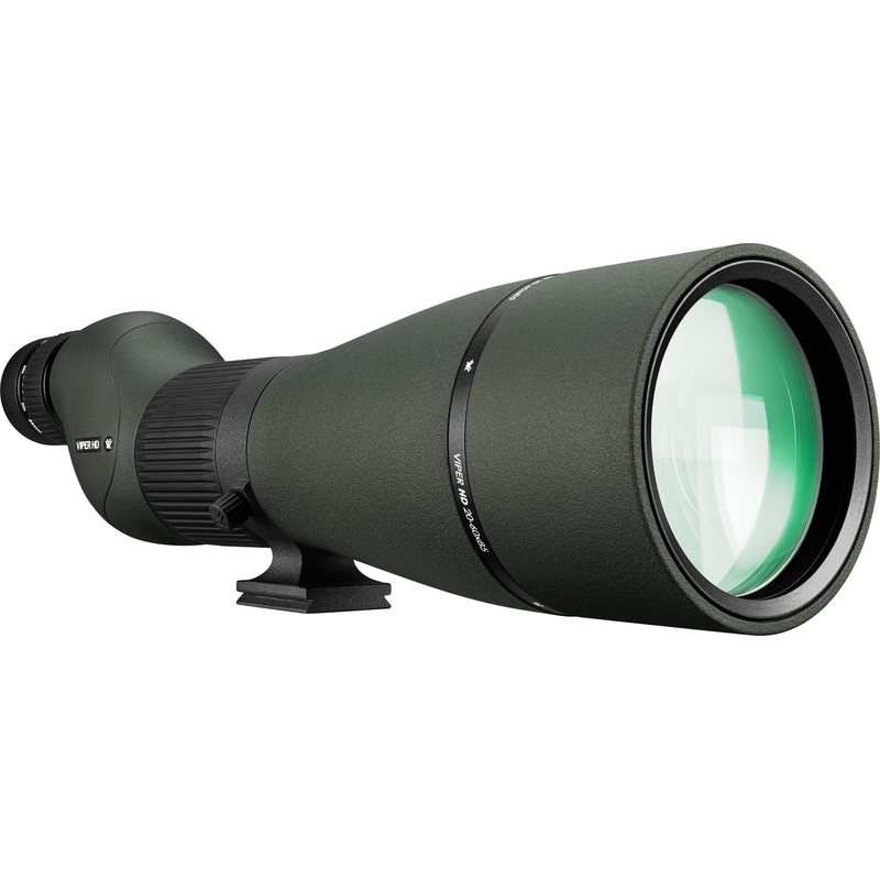 Viper HD 20-60x85 Straight Spotter front right view showing the helical focus ring