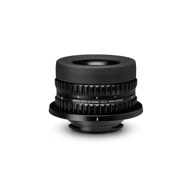 Vortex Viper HD 85mm Reticle Eyepiece showing the ribbed diopter ring and eyecup, on a white background