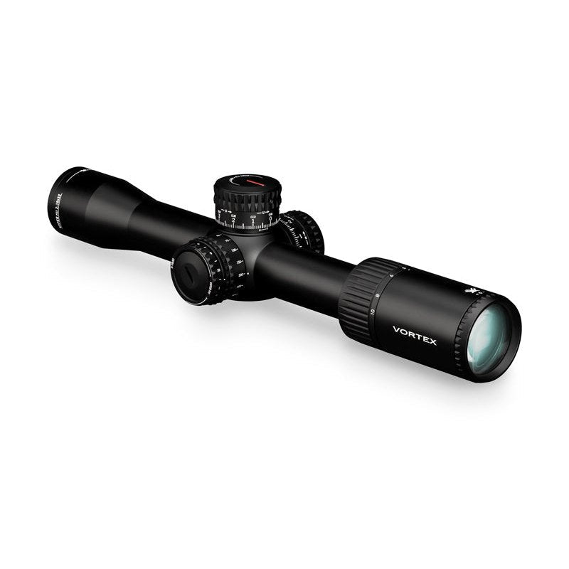 Viper Vortex PST Gen II 2-10x32 FFP riflescope rear left view showing the magnification ring and 30mm single-piece tube
