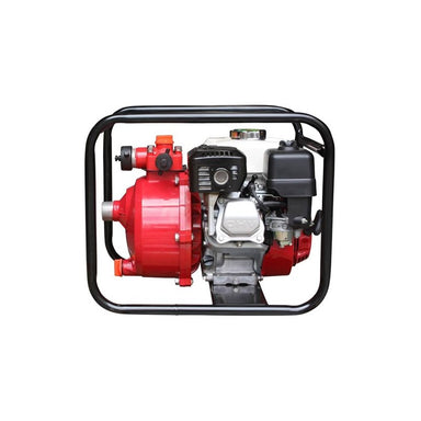 Water Master GX200 Honda pump side view showing the cast aluminium pump housing