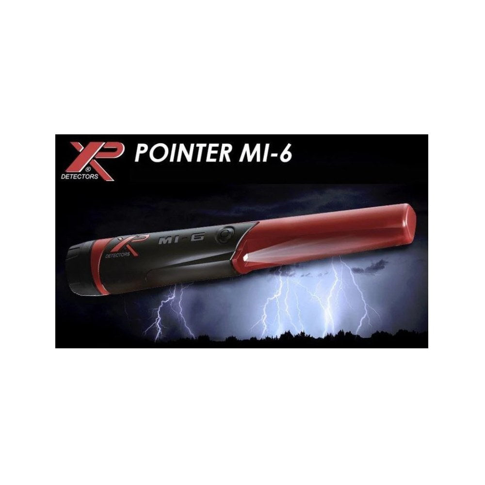 XP MI-6 Pinpointer being used to locate a target in the ground